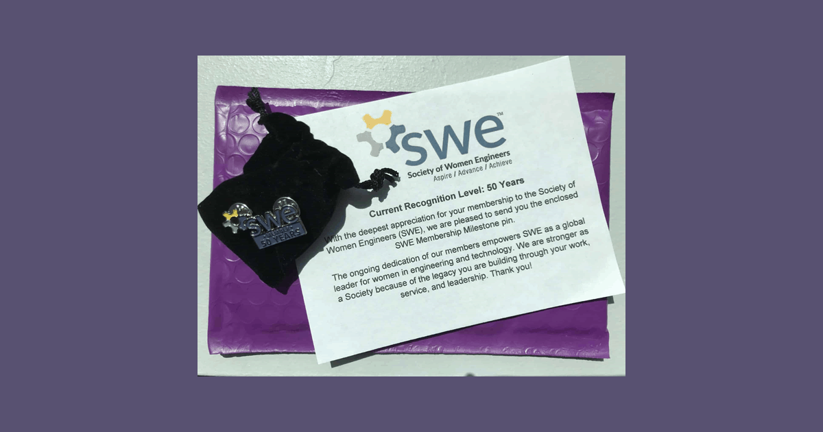 SWE Sends Out Membership Milestone Pins for those Celebrating Milestones in FY24 (7/1/2023 – 6/30/2024)